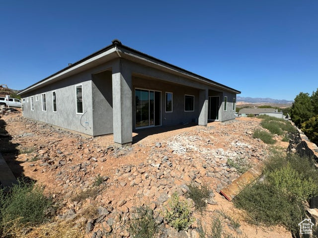 View of rear view of property