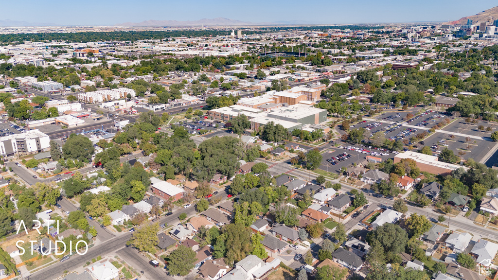 Birds eye view of property