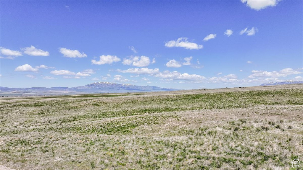 Mountain view with rural landscape