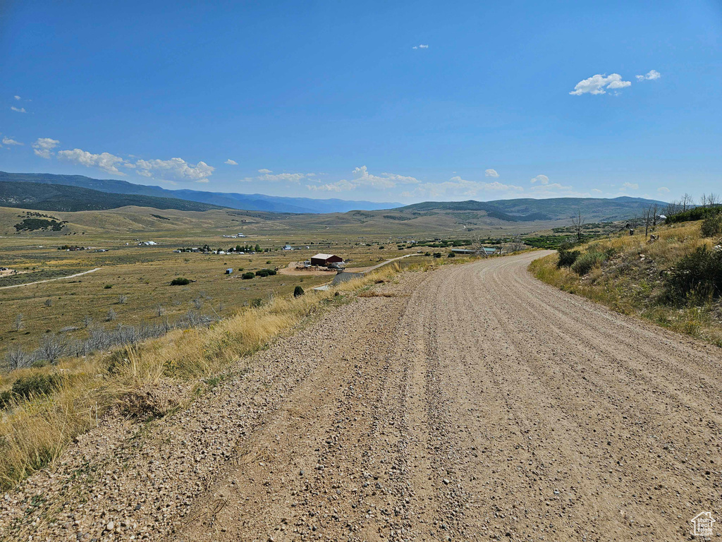 Exterior space with a mountain view and a rural view