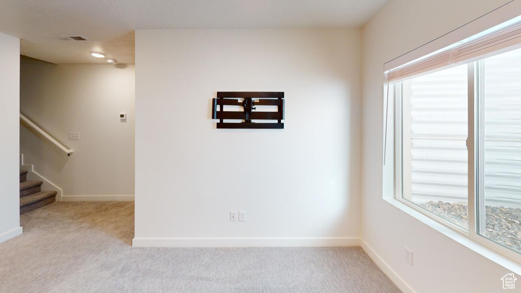 View of carpeted empty room