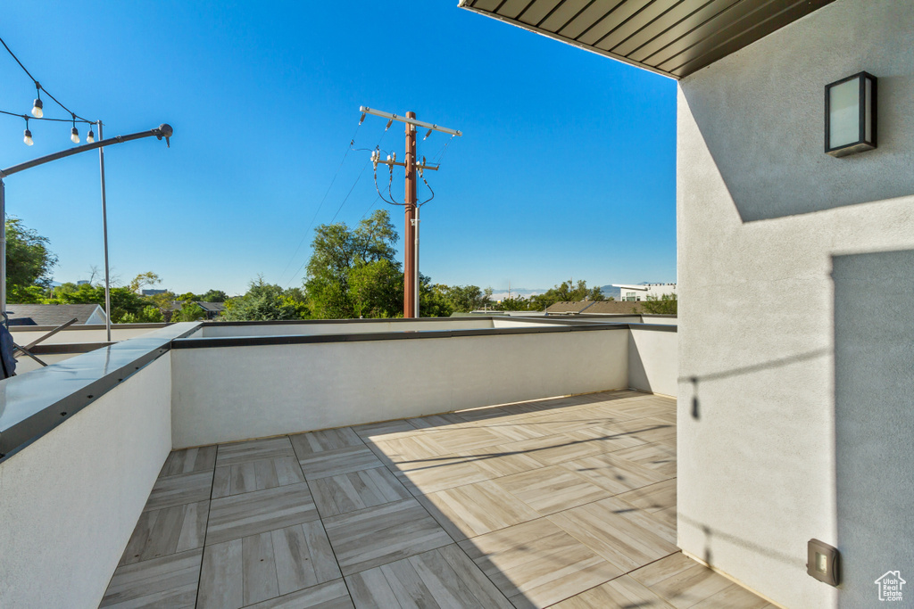 View of patio / terrace featuring a balcony