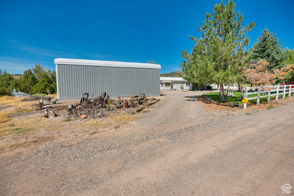 View of outbuilding