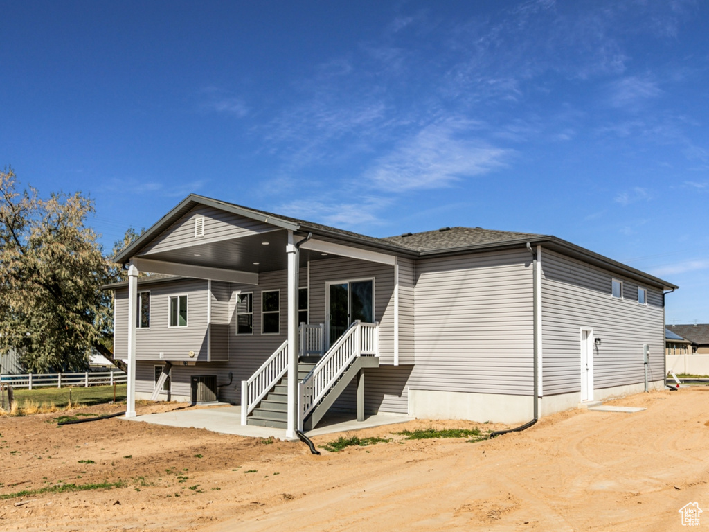 View of back of property