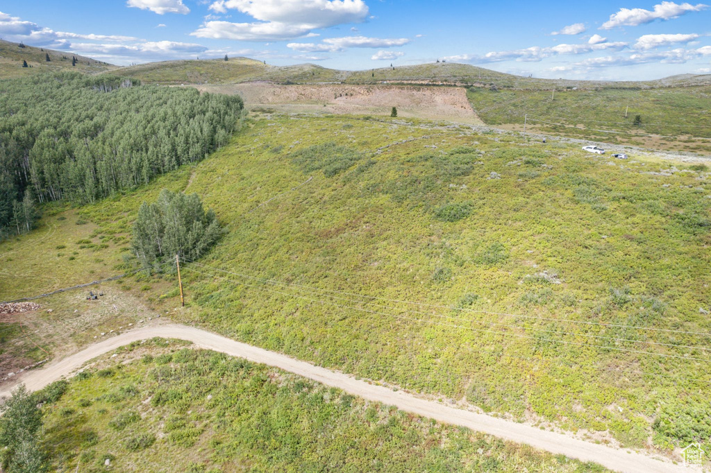 Aerial view featuring a rural view