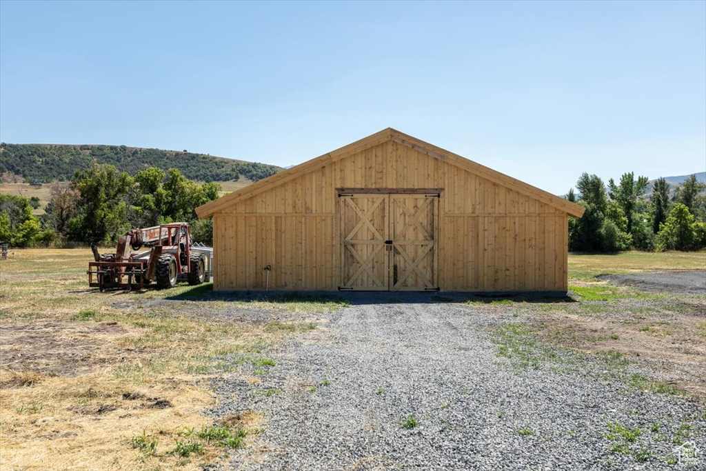 View of outbuilding