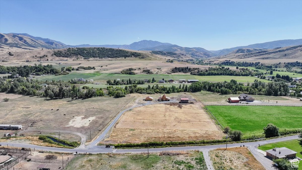 Mountain view with a rural view