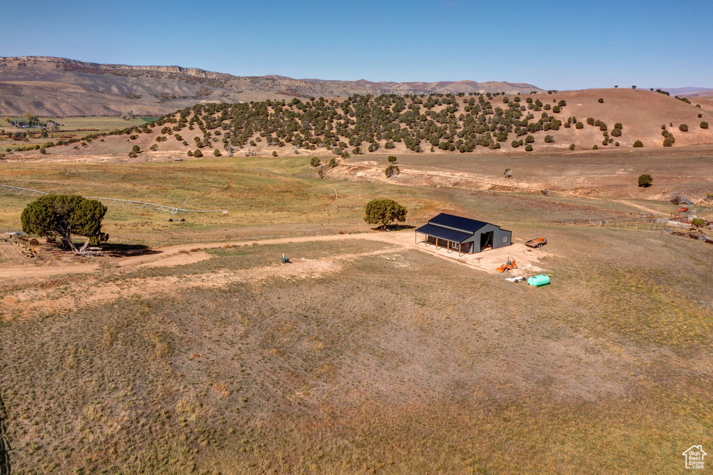 Mountain view featuring a rural view