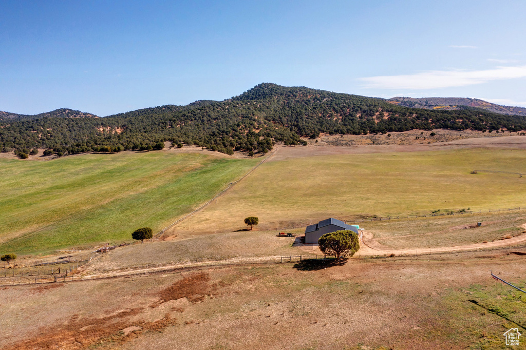 View of mountain feature featuring a rural view