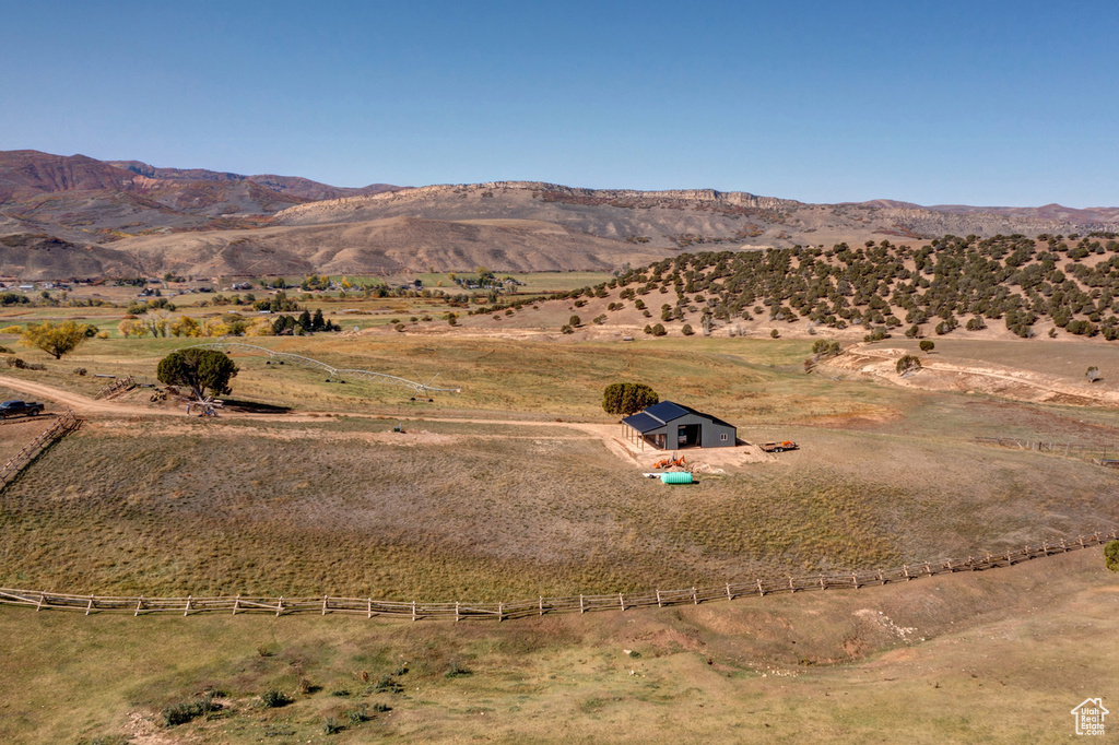 View of mountain feature featuring a rural view