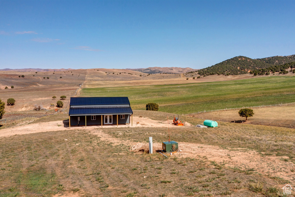 Property view of mountains featuring a rural view