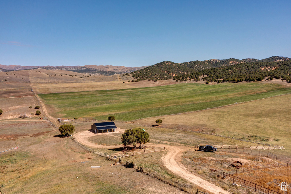 View of mountain feature featuring a rural view