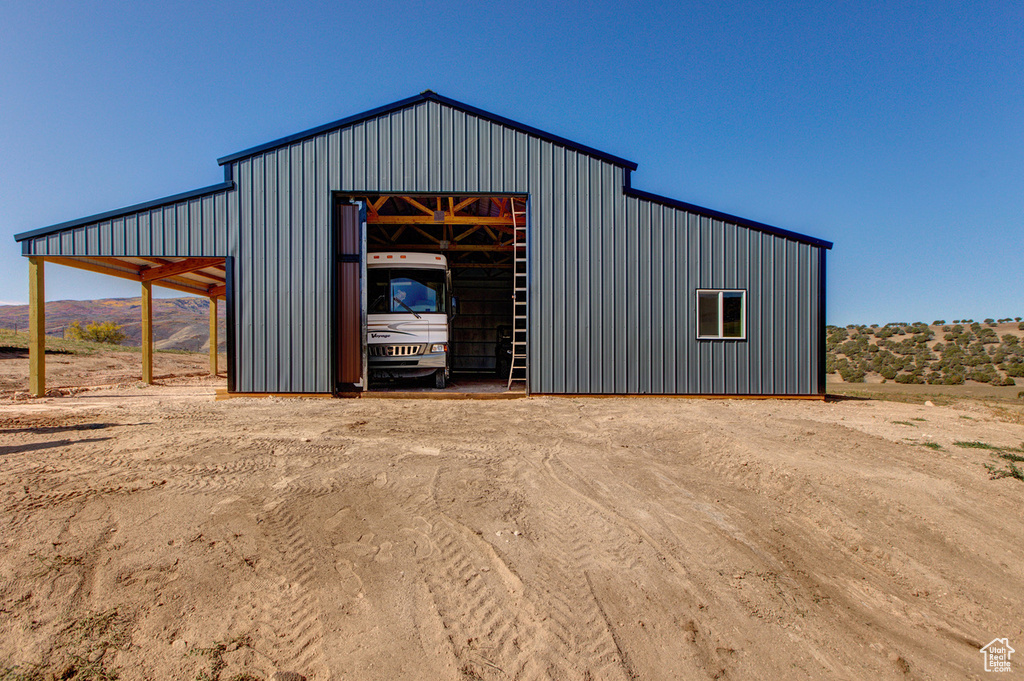 View of outbuilding