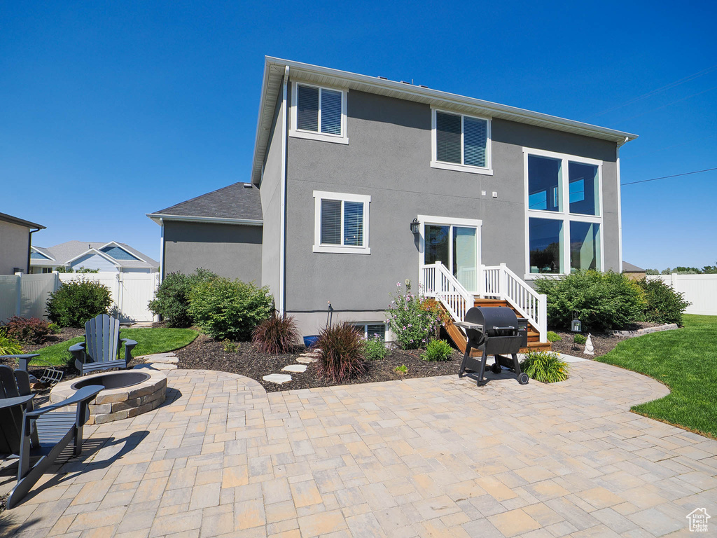 Back of house featuring a patio