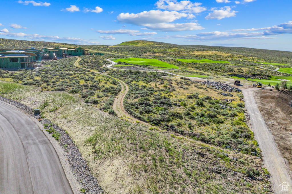 Aerial view with a rural view