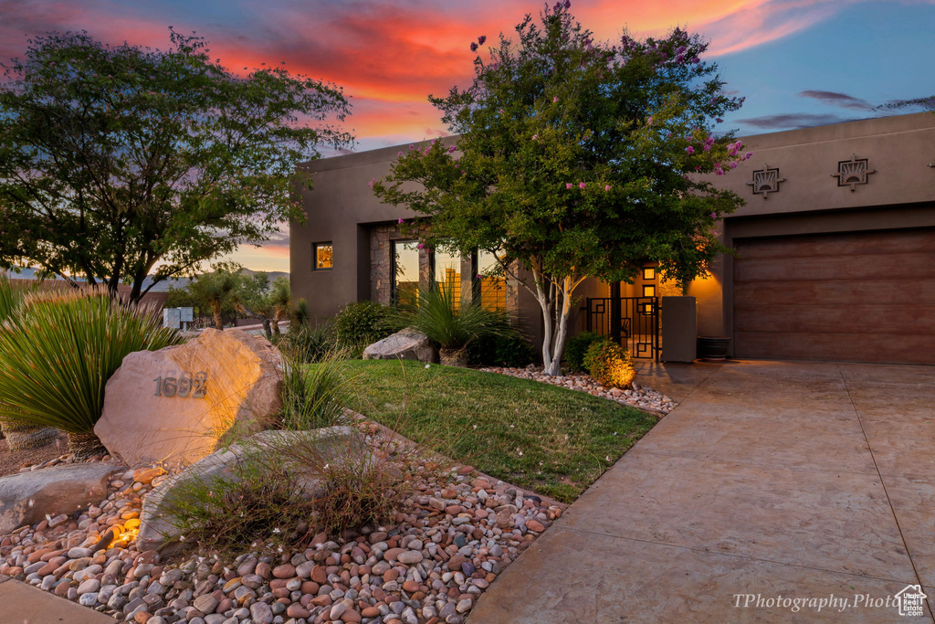 View of southwest-style home