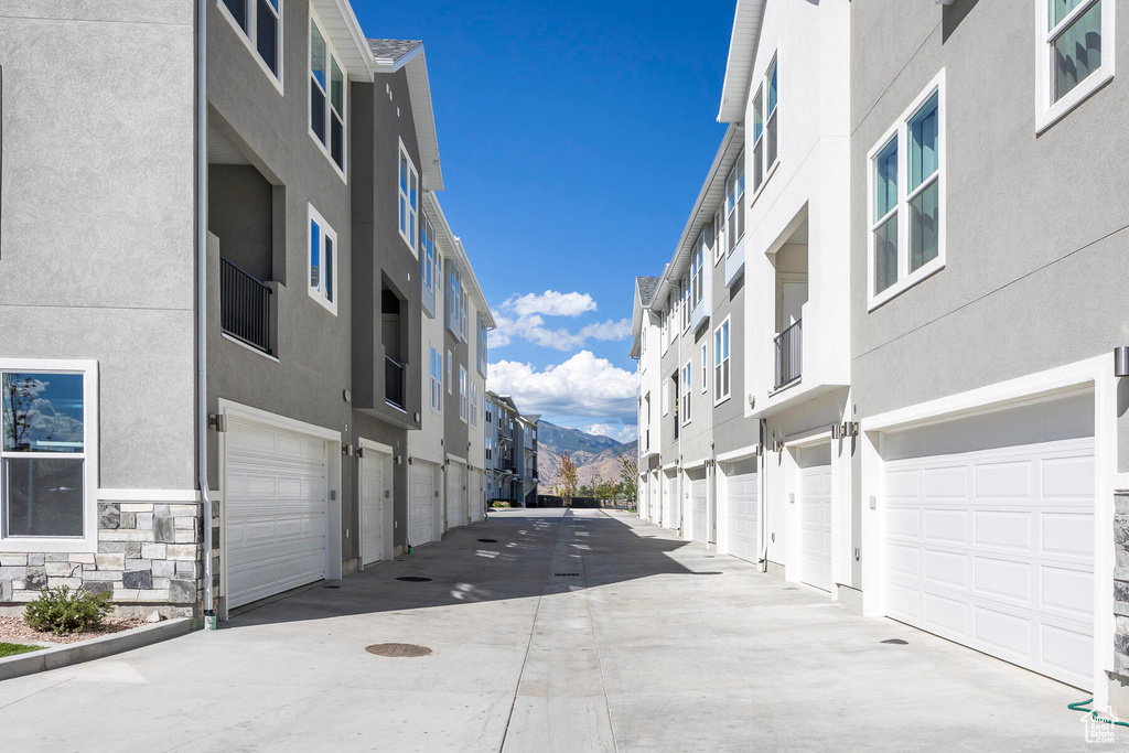 View of street featuring a mountain view