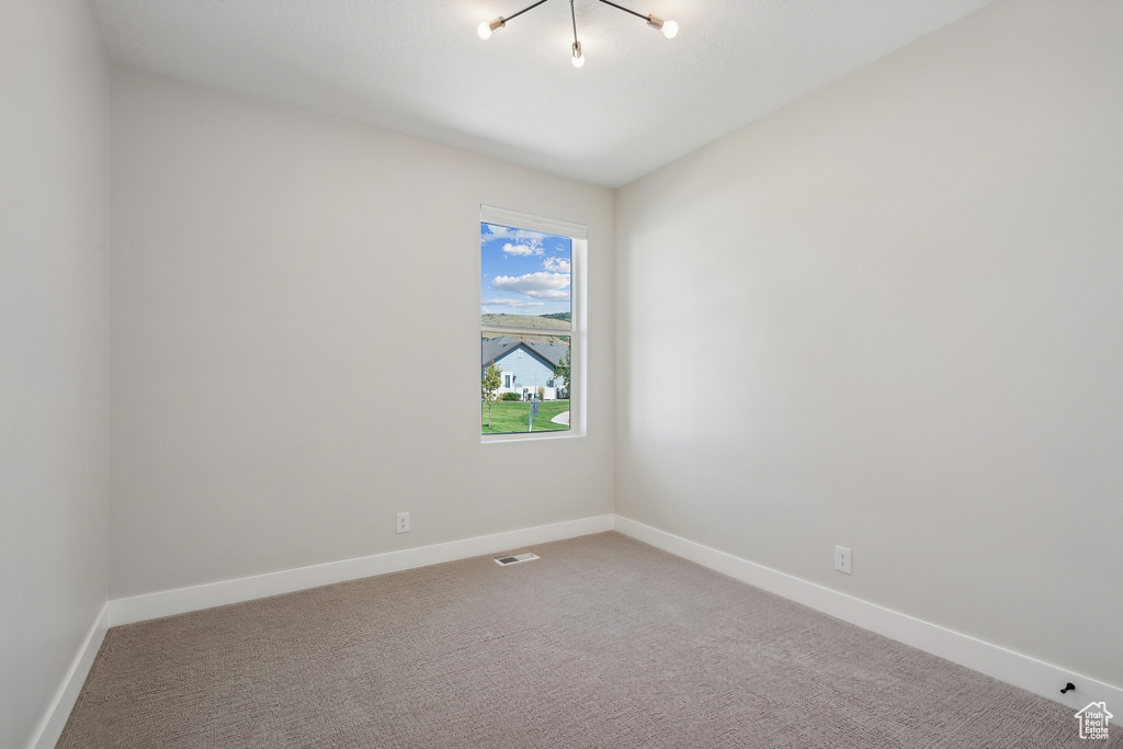 View of carpeted empty room