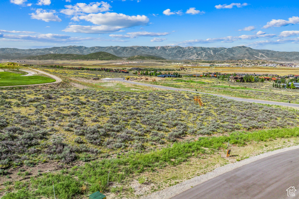 Mountain view featuring a rural view