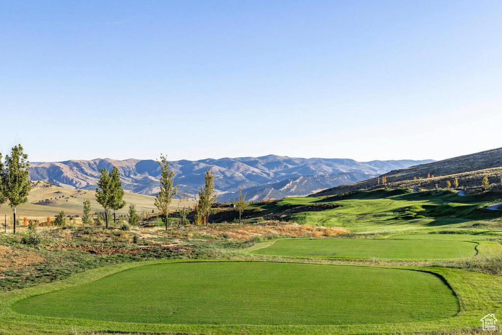 View of community featuring a mountain view