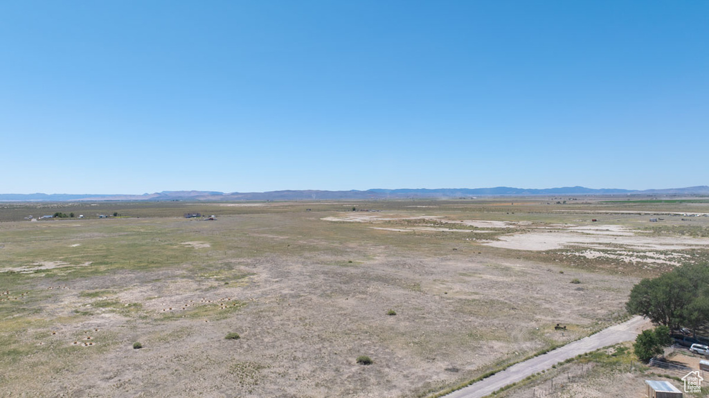 Drone / aerial view with a rural view and a mountain view