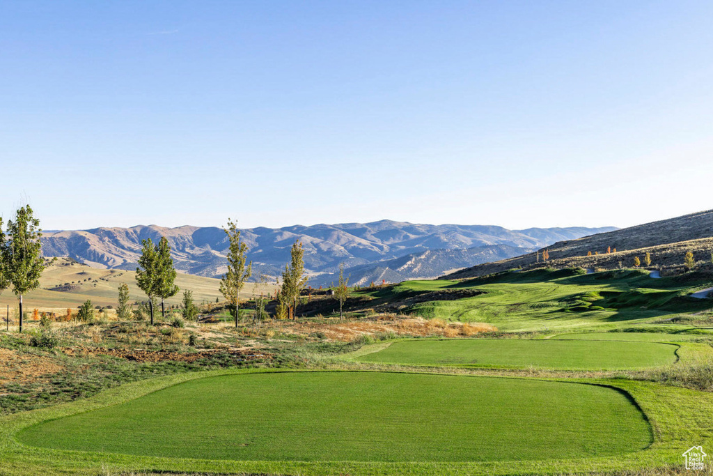 View of home's community featuring a mountain view