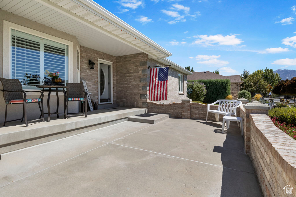 View of patio