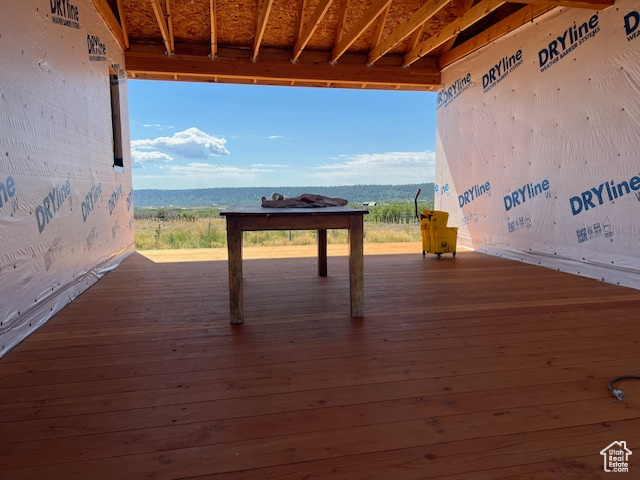 View of wooden terrace