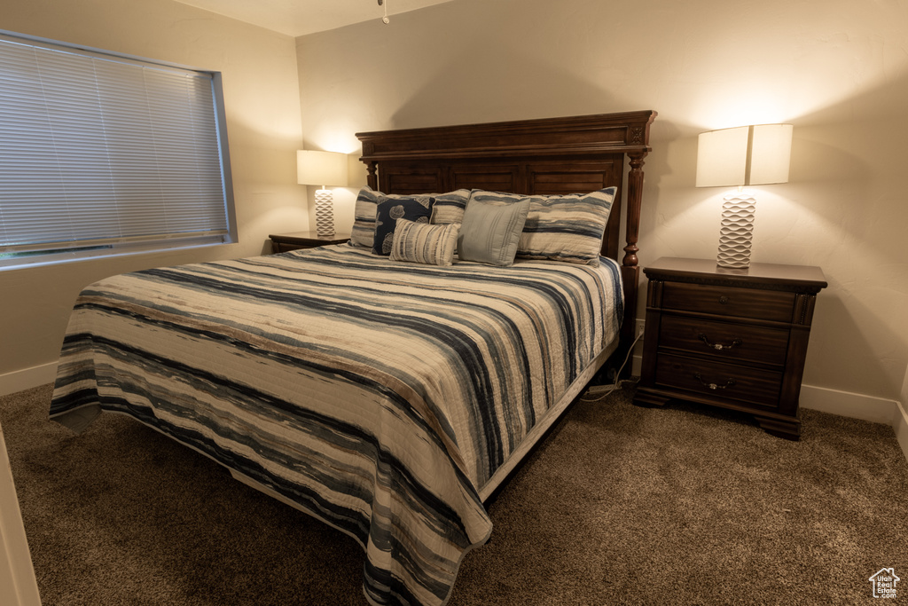 Bedroom featuring carpet flooring