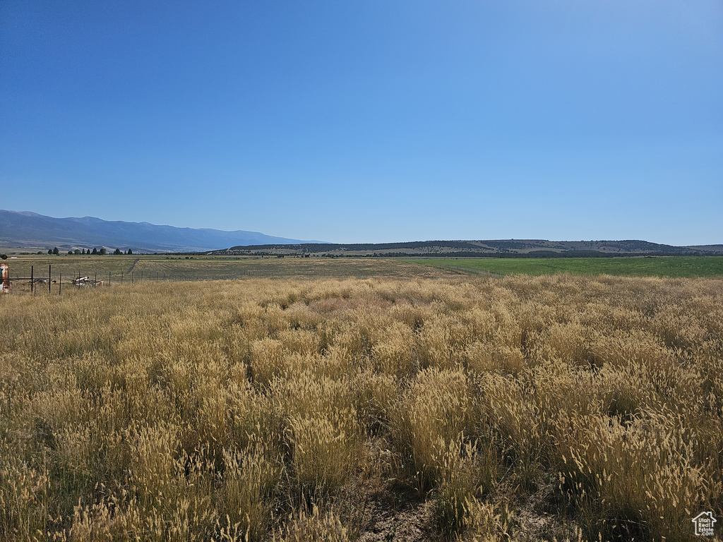 Mountain view featuring a rural view