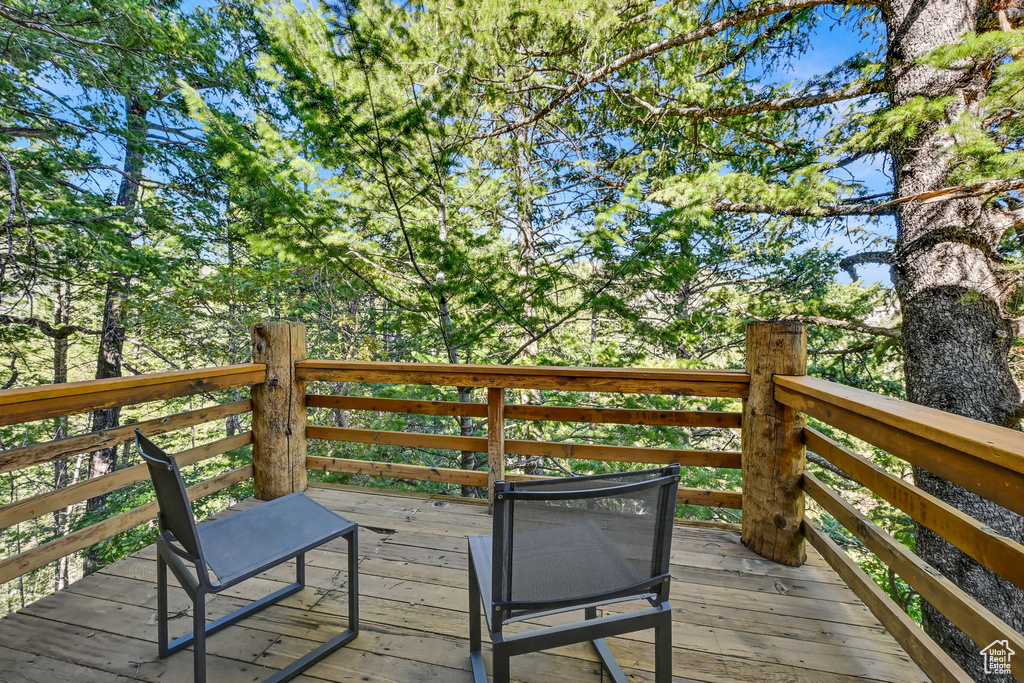 View of deck