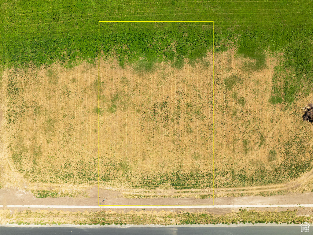 Aerial view with a rural view