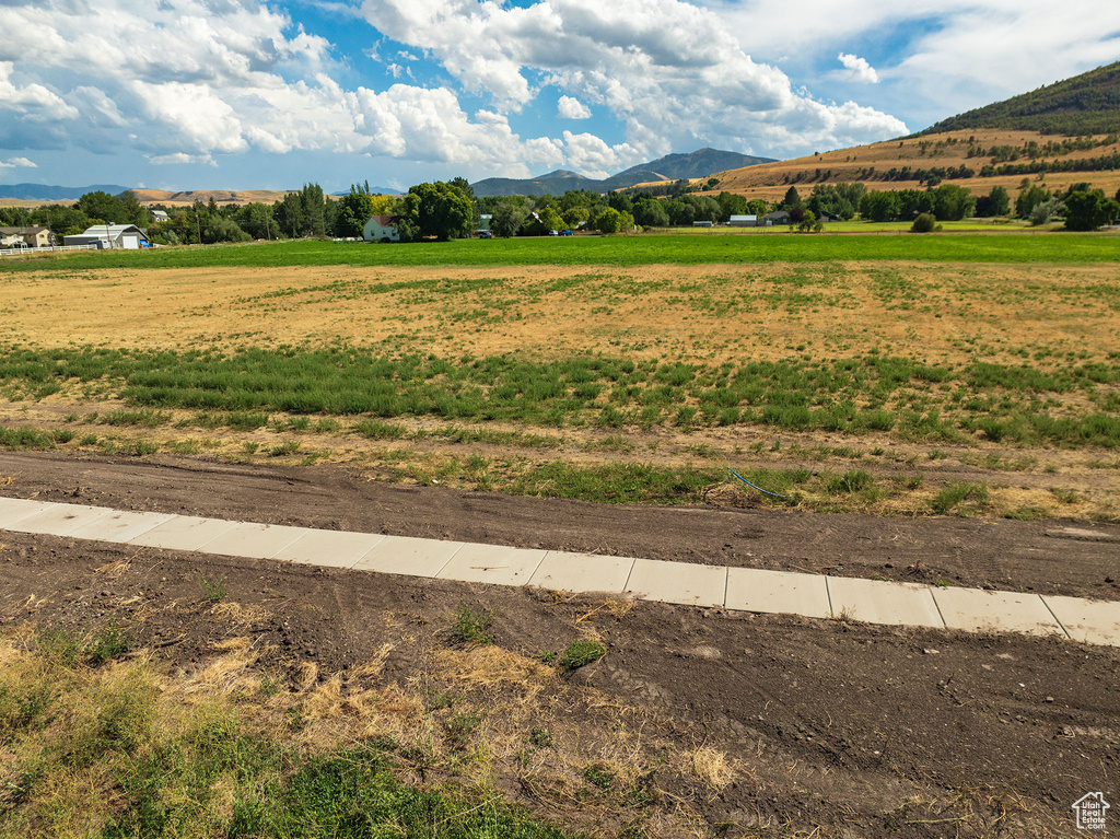 View of mountain feature featuring a rural view