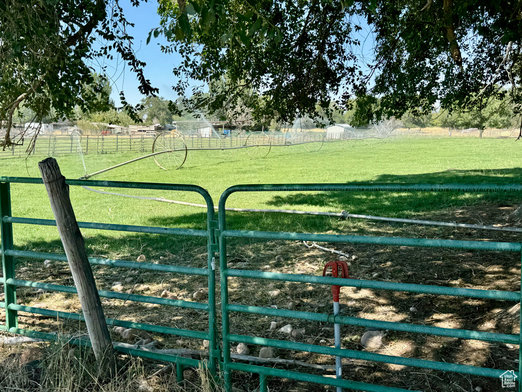 Exterior space with a rural view