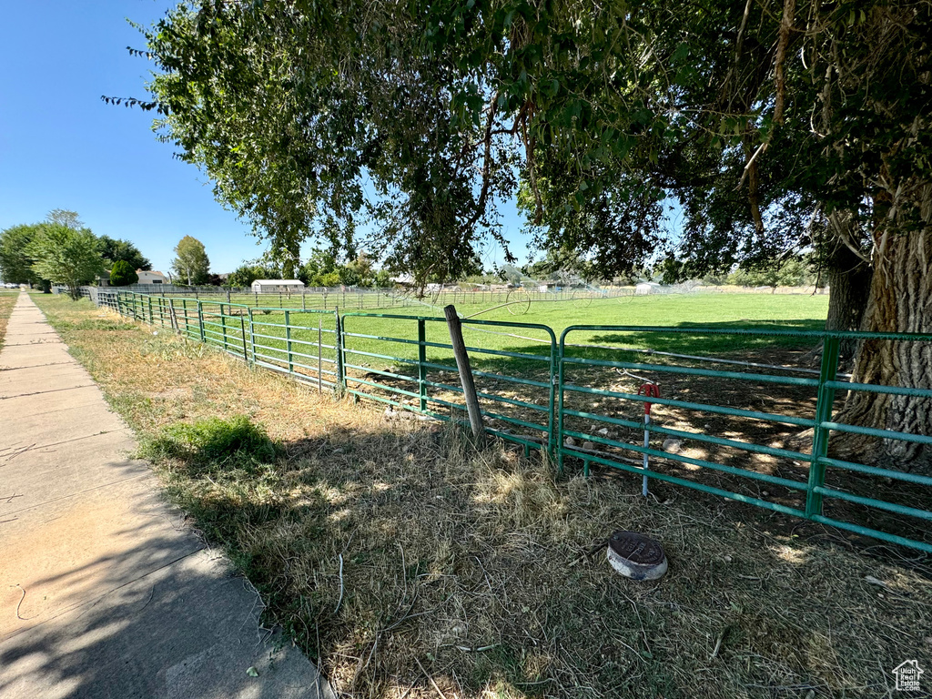 Exterior space with a rural view