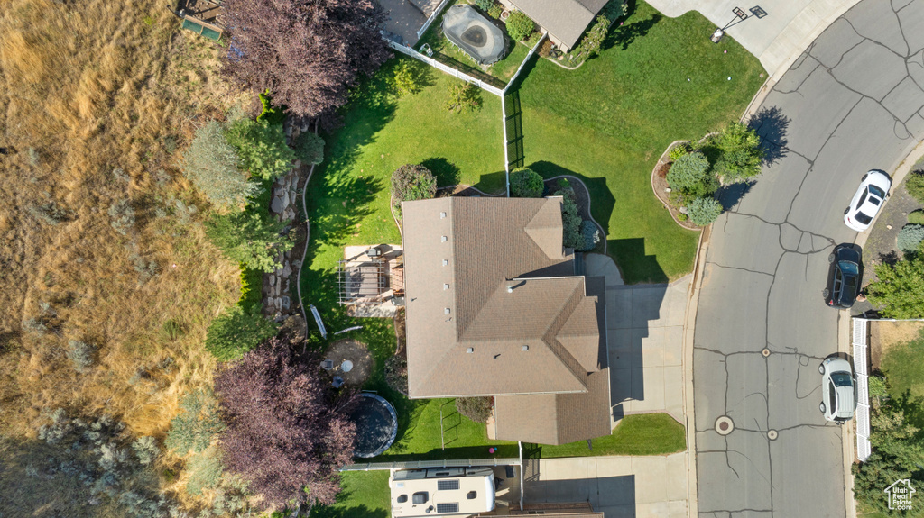 Birds eye view of property