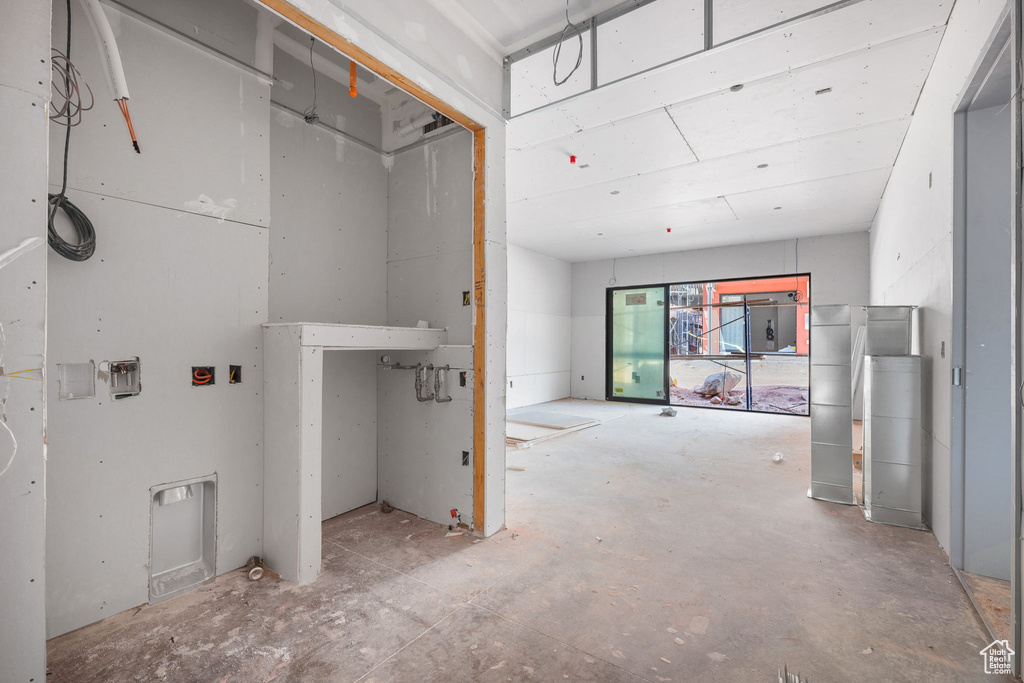 View of clothes washing area