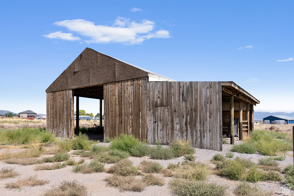 View of outdoor structure