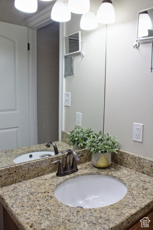 Bathroom featuring vanity