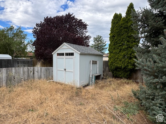 View of outbuilding