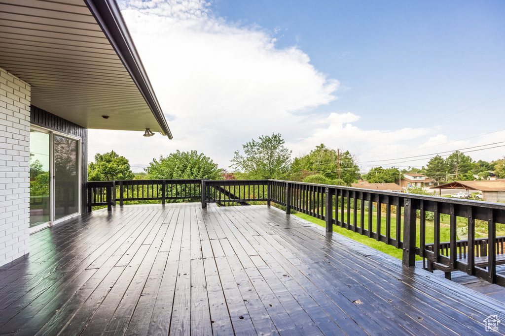 View of wooden terrace