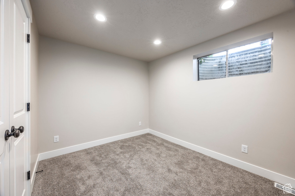 View of carpeted empty room