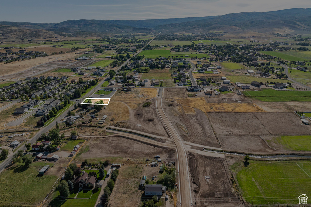 Bird's eye view featuring a mountain view