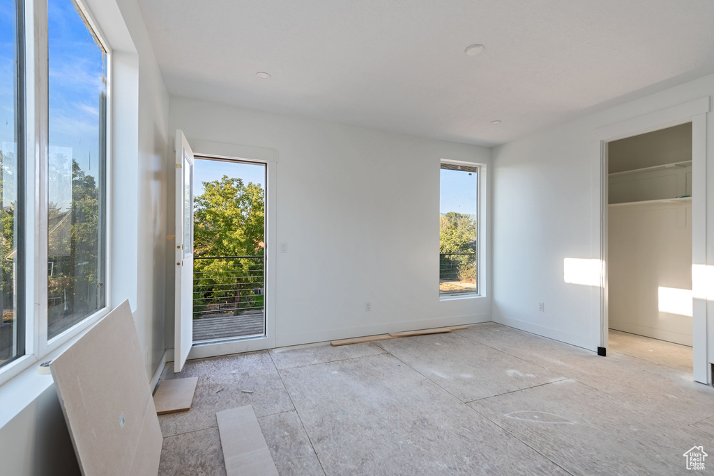 View of unfurnished bedroom