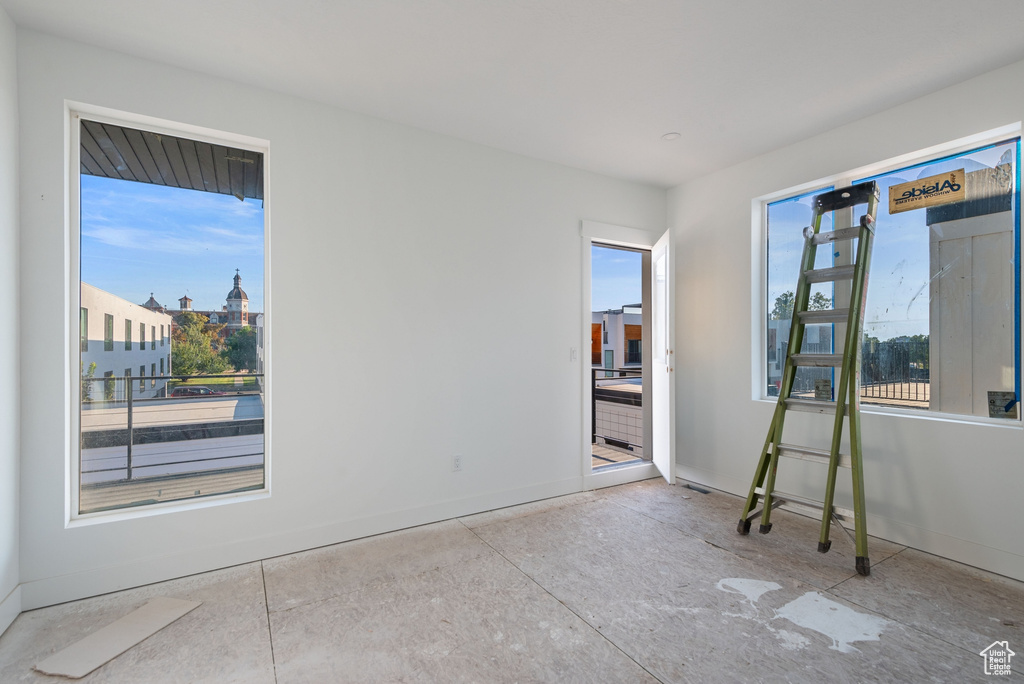 View of spare room