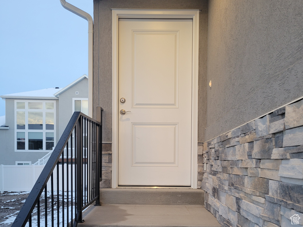 View of property entrance