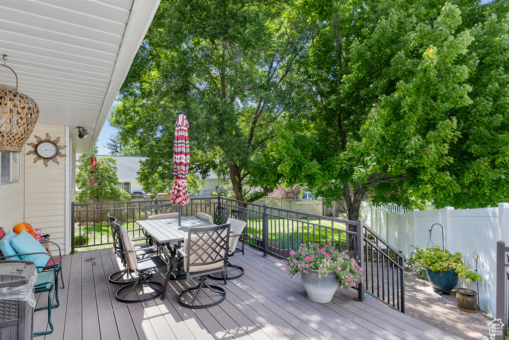 View of deck