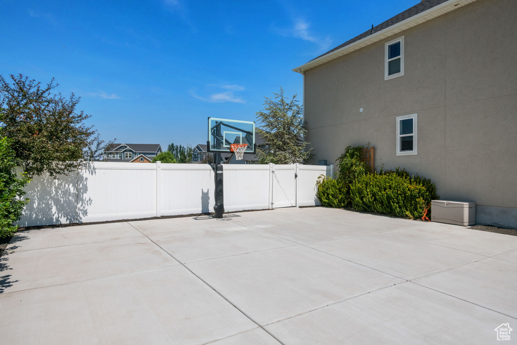 View of basketball court