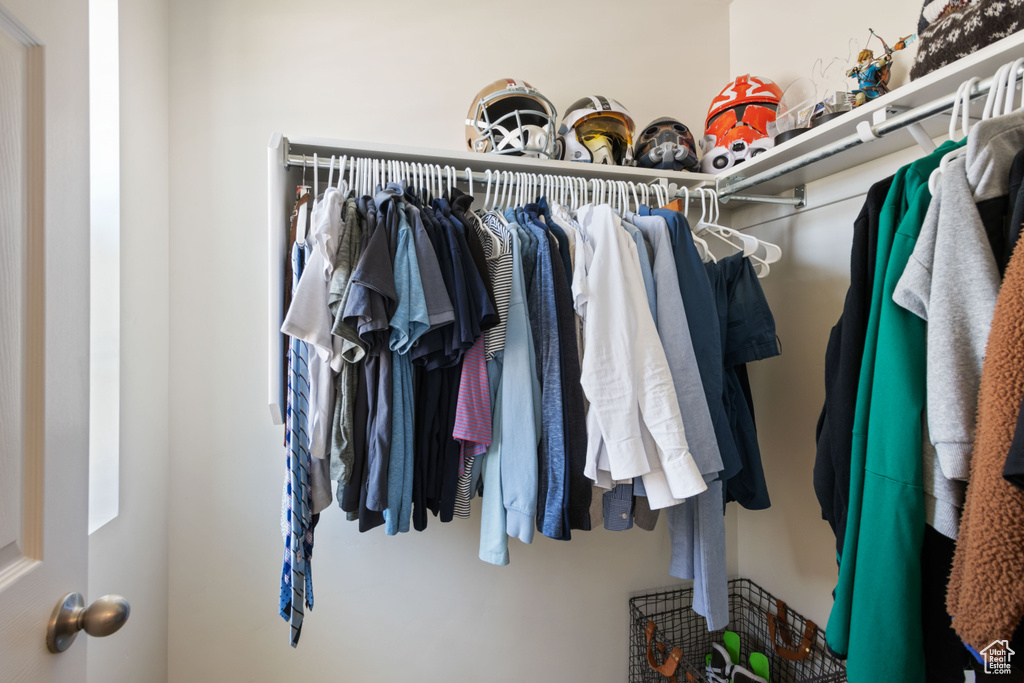 View of spacious closet