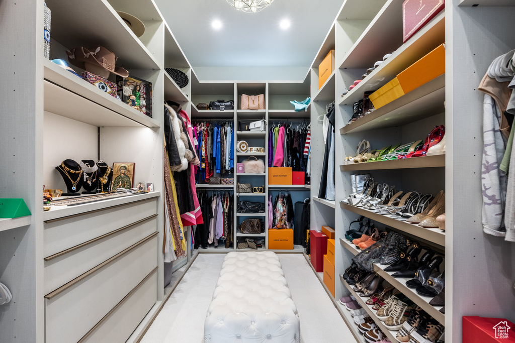 View of spacious closet